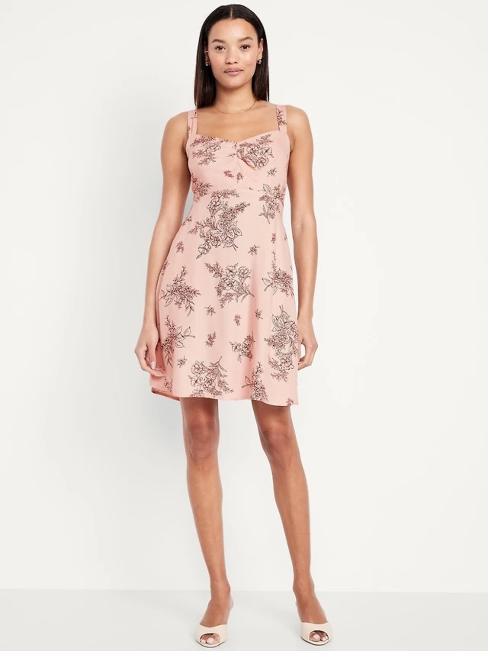 Old Navy Fit & Flare Crepe Mini Dress